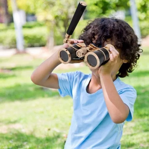 merkloos Allecto Plus - Portable Opera Theater Binoculars 3x25 for Women, Girls, and Children - Black (9318528478609)