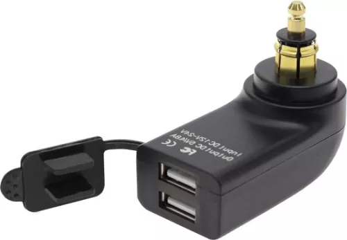 merkloos Dual USB Charger Replacement Compatible with BMW F800GS - F650GS - F700GS - R1200GS - R1200RT - 12V-24V - Waterproof . (8785300434183)