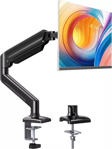 Adjustable Monitor Arm - Desk Mount for Screens - Height Adjustable - 1 Piece