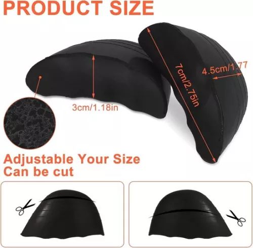 merkloos 3 Pairs of Toe Fillers - Inserts for Oversized Shoes - Adjustable Shoe Pads (8785322927007)