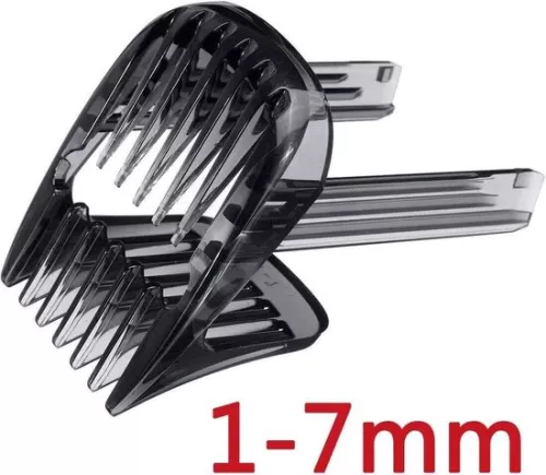 merkloos Adjustable hair clipper comb for Philips HC9450 HC9490 HC9452 HC7460 HC7462 - replacement comb with 1-7mm length adjustment . (8785309241409)