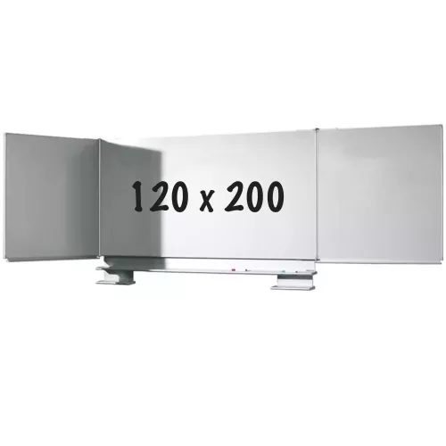 Whiteboard Deluxe Penelope - Enamel steel - Five-sided school board wall - Weekly planner - Monthly planner - Yearly planner - Magnetic - White - 120x200cm