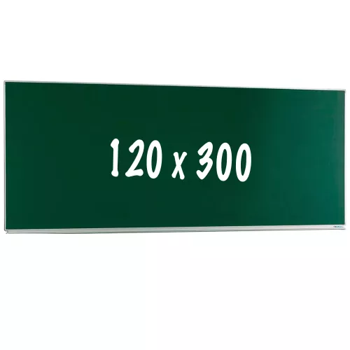 Chalkboard PRO Singleton - Magnetic - Single face board - Schoolboard - Easy assembly - Enamel steel - Green - 120x300cm