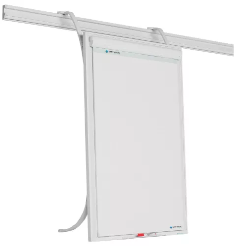 Whiteboard rail PRO Irwin - Enamel steel - Weekly planner - Monthly planner - Yearly planner - Magnetic - White - 70x100cm