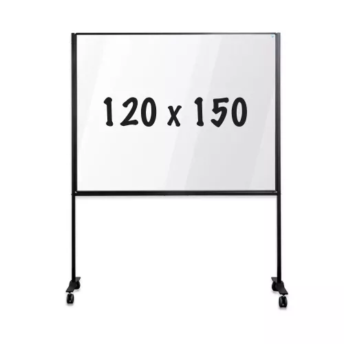 Mobile workboard PRO Heath - Painted steel - White - 120x150cm
