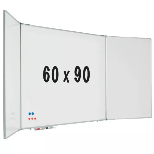 Five-sided whiteboard RC10 profile Hoover - Magnetic - Enamel steel - White - 60x90cm