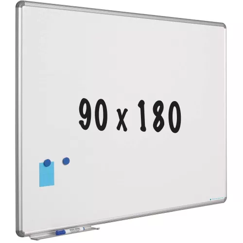 Whiteboard Nichole - Enamel steel  - White - Magnetic - 90x180cm