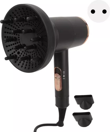 merkloos 2000W Ionic Blow Dryer with Concentrator and Diffuser - Enhanced Curls & Waves - Frizz Reduction - Professional Portable Travel Hair Dryer - Normal Curly Hair Hair Dryer (6150709675666)